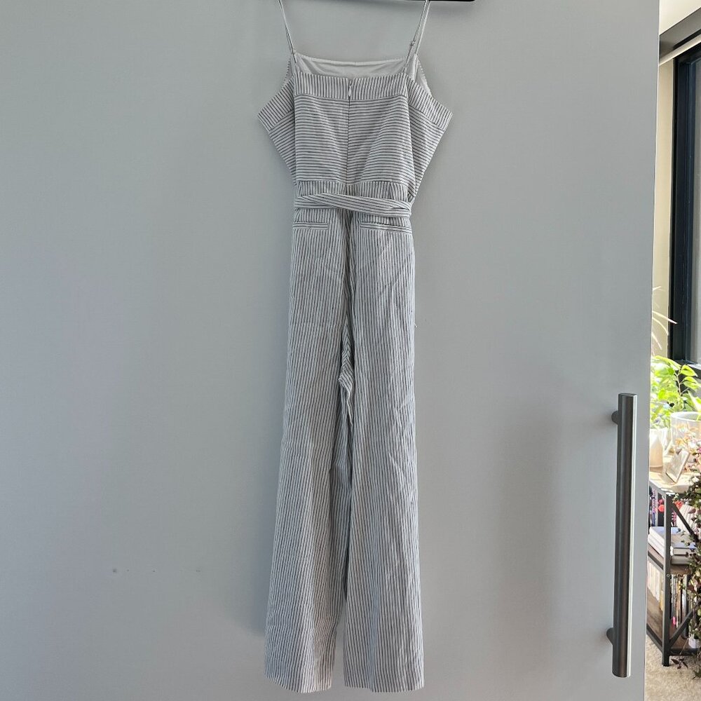 Banana Republic Linen-Cotton Cropped Wide Leg Jumpsuit - Picture 2 of 5